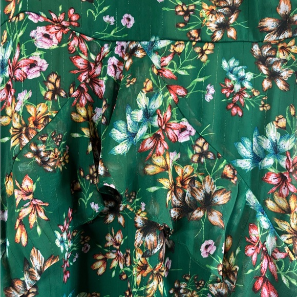 😍 Metallic Floral V-Neck Sleeveless Maxi Dress - Picture 12 of 15